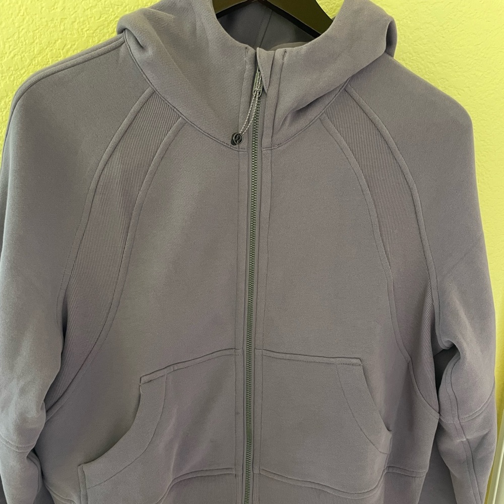 Lululemon oversized scuba full zip dusky lavender m/l